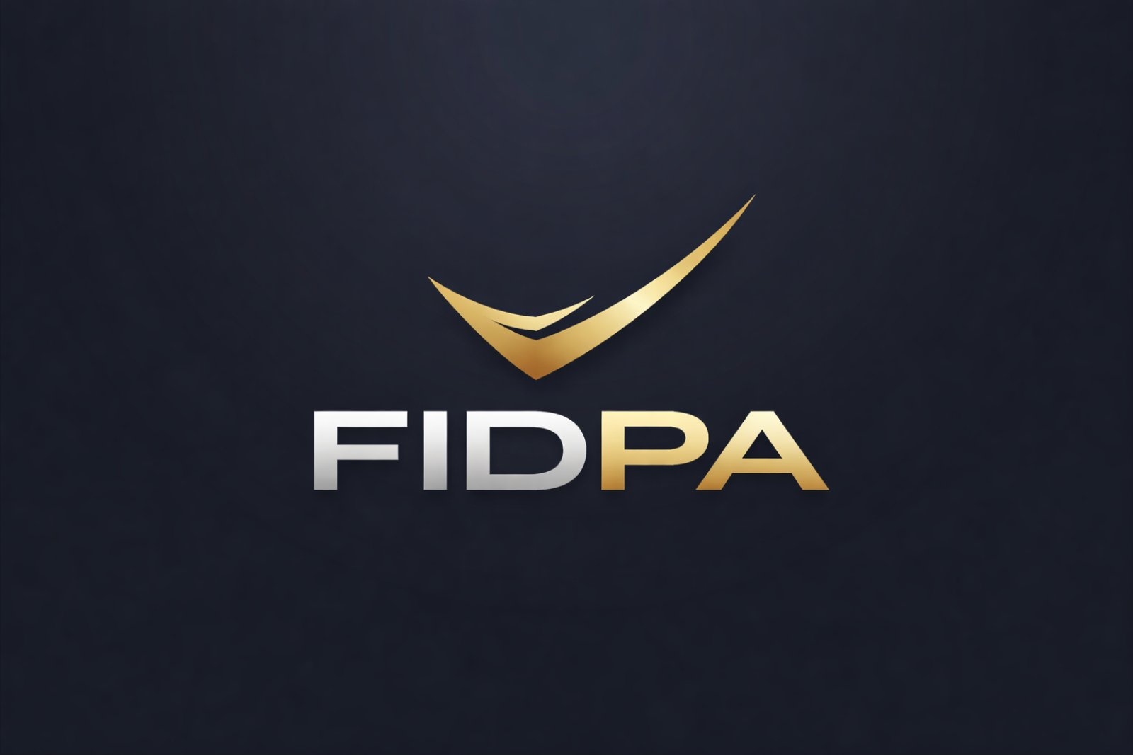FIDPA logo in gold and silver